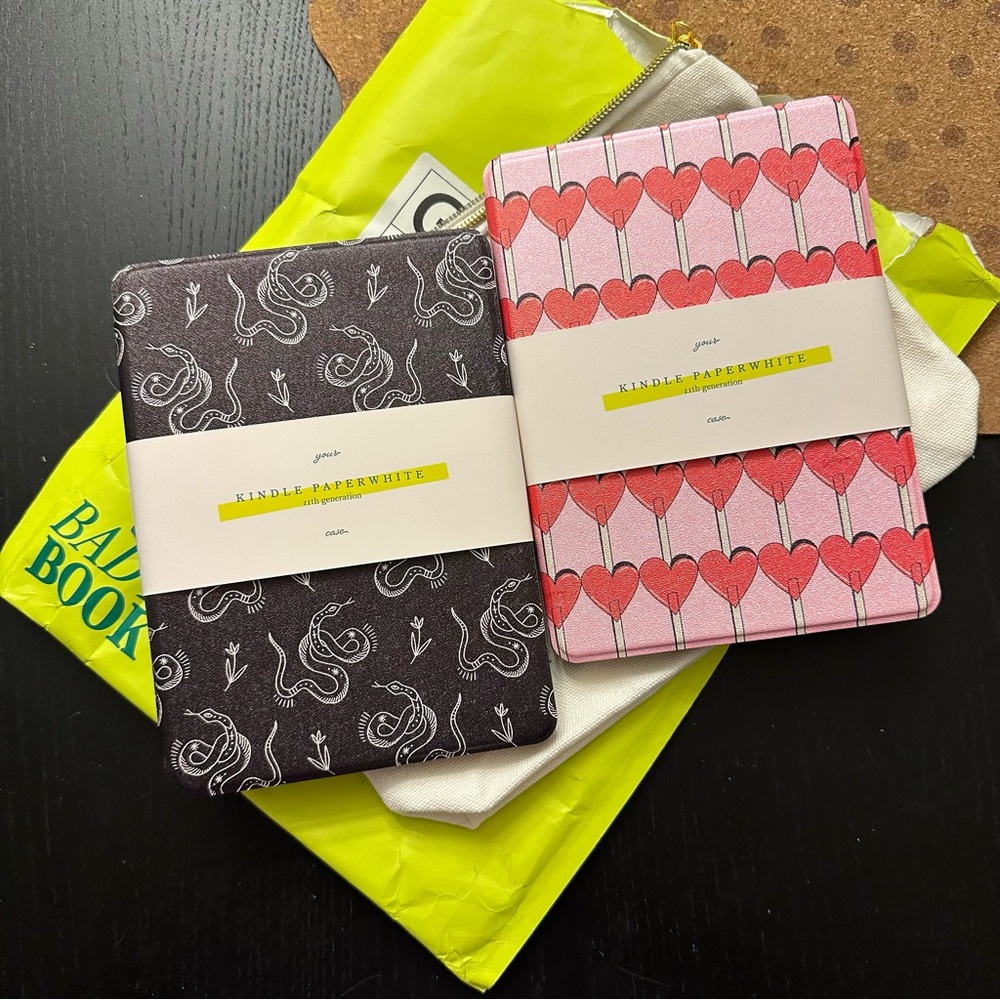 Pink and Black Kindle Paperwhite Covers